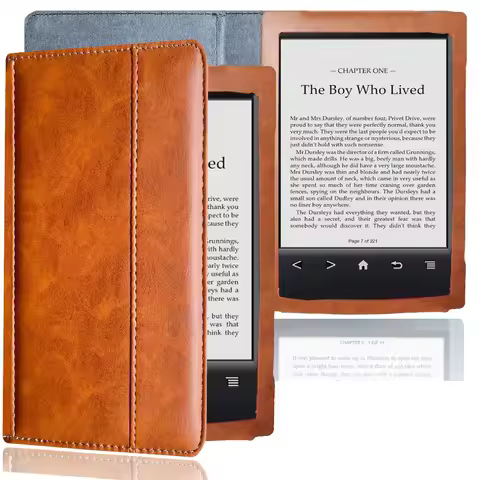For Sony Reader PRS-T2 Case 6" eBook PU Leather Flip Book Full-Body Cover Funda
