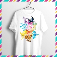 Pokemon Eevee T-Shirt Evolution Umbreon Leafeon Sylveon Espeon Vaporeon Dinosaur