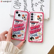 OPPO R17 R15 R15X R11 R11s R9s Find X3 F11 Pro F9 F7 F5 F1s Phone Case The Powerpuff Spice Girls Girl Graffiti Label Cute Cartoon Clear Shockproof Soft Casing Cases Case Cover