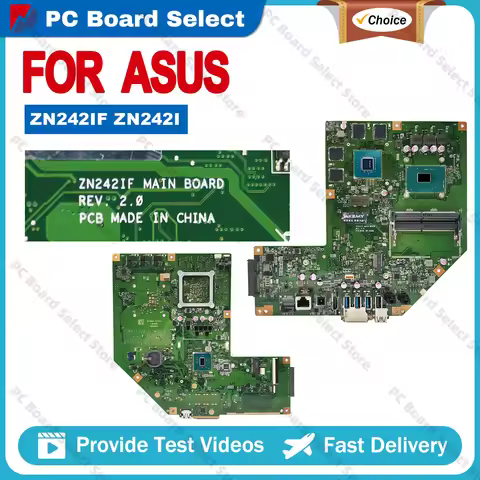 ZN242IF Notebook Mainboard For ASUS Zen AiO ZN242I ZN242IF Laptop Motherboard With I5-7300HQ I7-7700