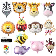 Large Animal Head Balloon Cartoon Shape Animal Aluminum Film Balloon Toy Balloon Birthday Decoration