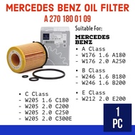 MERCEDES BENZ OIL FILTER (A2701800109) - A CLASS W176 A180/ A250/ B CLASS W246 B180/ B200/ C CLASS W