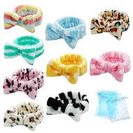 TDHDIKE Stocking Stuffers For Women Teen Girls Spa Headband Bow Facial Makeup Headband(9 Pcs) Soft H