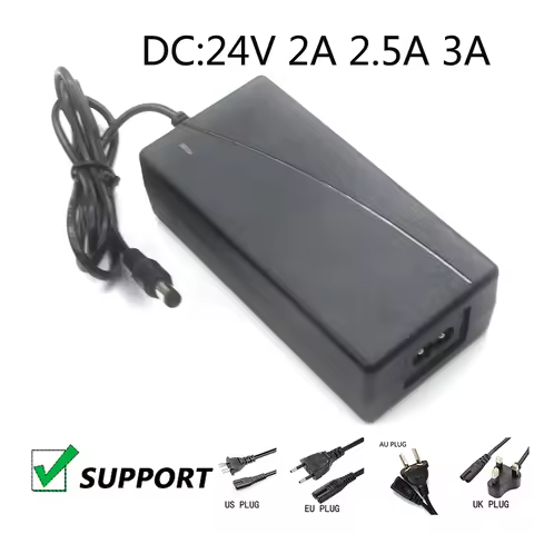 24V 2A/2.5A/3A AC/DC Power Adapter Charger for Dymo LabelWriter 310/315/320/330/400/450/SE450 Turbo 