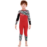 LazaraLife Kids 2.5Mm Wetsuitแขนยาวป้องกันรังสียูวีชุดว่ายน้ำความร้อน