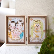 珍珍似顏繪-寵物款 ( 客製化、禮物、生日 )