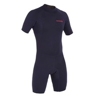 OLAIAN 男款 1.5mm 氯丁橡膠（Neoprene）短袖衝浪防寒衣100－海軍藍