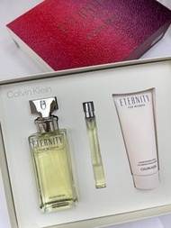 限量Calvin Klein Eternity For Women Eau De Parfum CK 永恆女士淡香水精航空版3件套裝禮盒