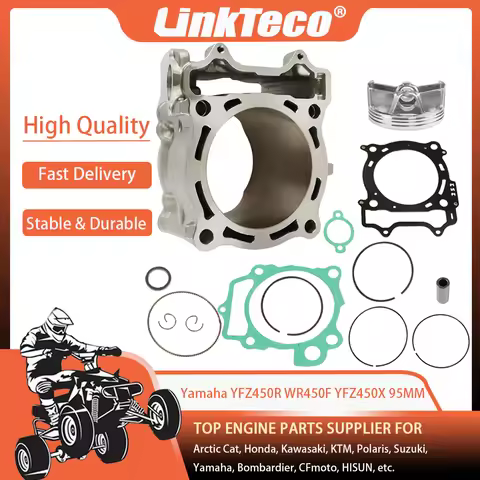 06-21 STD Bore 95mm 450cc Cylinder Piston Kit Replacement for Yamaha YFZ450R X YZ450F WR450F 2S2-113