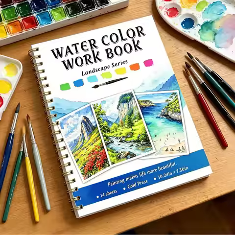 Beginner's Practice Book For Painting Watercolor Oil Painting Dyeing Album Comes Coloring Book Advan