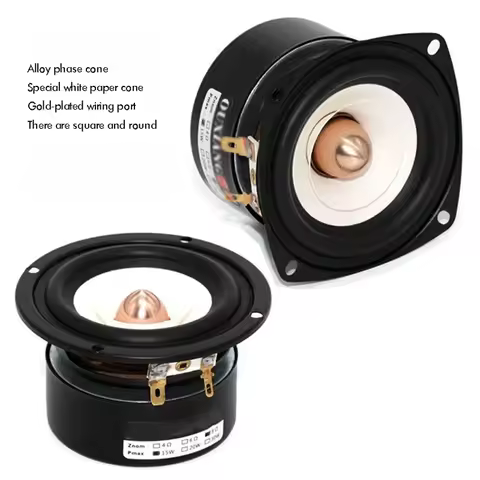 Mini 3 Inch Audio Speaker 4 Ohm 8 Ohm 15W Full Range Sound Speaker HIFI Bullet Treble Mediant Bass L