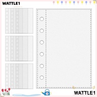 WTTLE Card Protector Sleeves, 6-Ring A7 A7 Binder Pages,  Binder Refill
