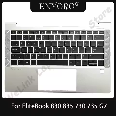 Replace New Laptop US Keyboard Backlight For HP EliteBook 830 G7 835 730 735 G7 Palmrest Upper Top C