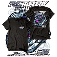 Kaos Mesin 13B Rotary Engine Wankel Engine RX7 JDM legend Kaos mobil Kaos Otomotif Rotary Power WINC