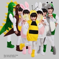 animal costume kids flora fauna costume kids Kostum kanak-kanak kelinci kartun harimau bersambung di
