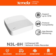Tenda Official Store | N3L-4H-8H | 8CH | HD Network Video Recorder | 8MP Camera Support | H.265