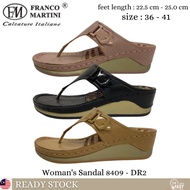 FRANCO MARTINI WOMAN COMFORT HIGH WEDGES SANDAL 8409 - DR2 | KASUT WANITA TINGGI [ ready stock + fas