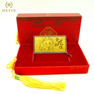 【HETIN】Golden Dragon Gold Banknotes （0.5g）Pure Gold 999/24K Gold Bar