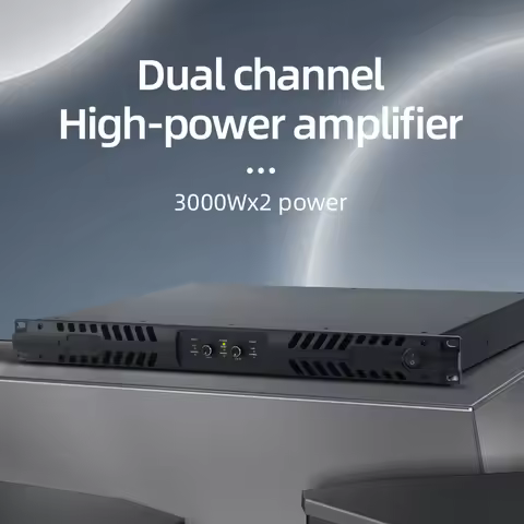 FuLuoDe P230 2Channel Professional Digital Power Amplifier 3000W Class D Audio Amp DJ Subwoofer For 