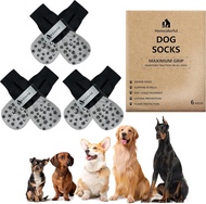 Anti-Slip Dog Socks for Hardwood Floors Non-Slip Socks with Reflective Strips to Provide Paw Protect