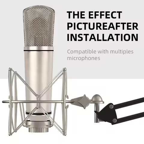 U87 Microphone Shock Mount Adjustable Recording Mic Stand Metal Bracket Pod Condenser microphone sho