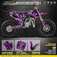 PowerZone Custom Team Graphics Backgrounds Decals For 3M Stickers Kit For KTM SX85 2013-2017 85cc Nu