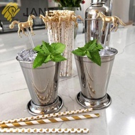 JANE Drink Stirrers, Drink Tool Water Cup Accessories Horse Straw Decoration, Gifts Horse Shape Metal Horse Stirrer Metal Horse Straw