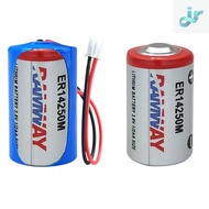 Suitable for Ruiyi ER14250M 3.6V Power Type 1/2AA Locator Electronic Label Thermostat Battery ER1425