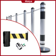 Hisiya Wall Mount Retractable Belt Barrier Stainless Steel Case Queue Line Divider for Banks Malls O