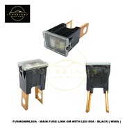 MAIN FUSE LINK OM WITH LEG 80A - BLACK ( WIRA )