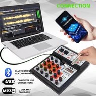 M4G Professional Audio Mixer 4 na channel na stereo output PC/Bluetooth/USB/ Mini portability mixer