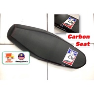 LC135 V1 V2 V3 V4 V5 V6 RACING SEAT CARBON KING DRAG SAKORN LOGO SMALL KECIL SIT COVER FIBER KASAR S