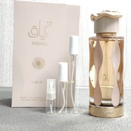 Teriaq by Lattafa แท้100% แบ่งขาย 2/5/10ml. ขวดสเปรย์