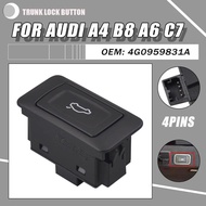 Boot Tailgate Rear Trunk Lock Switch Button For AUDI A4 B8 A6 C7 A7 A8 D3 D4 Q3 Q5 Q7 Car Accessorie