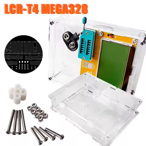 LCR-T4 Transistor Tester Triode Capacity ESR Meter MOS NPN Shell Case Diode Triode Capacitance Trans