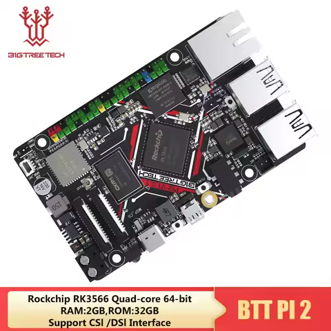 BIGTREETECH BTT PI 2 RK3566 Quad-core RAM 2GB ROM 32GB 2.4G WiFi 40Pin GPIO VS Raspberry PI For Klip