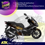 Latest PCX Full Body 160 2021 Decal "Redbull" Full Body Sticker PCX Sticker Full Block Can Custom Na