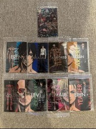 進擊的巨人 X 北海道出前一丁 全新未開封全套9張連special final season巨人 閃卡進擊巨人（非龍珠閃卡）