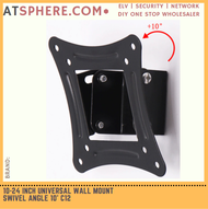 TV Monitor Screen Wall Mount Bracket LED LCD 10" to 24" 10 18 19 22 24 inch Swivel Angle 10' C12