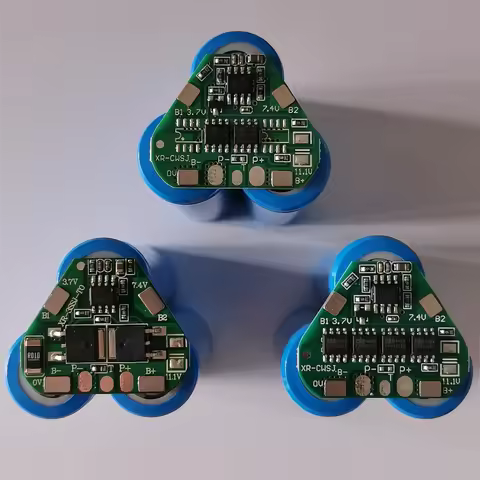 Li-ion 3S 12V Lithium Battery PCM Triangle PCB Board 5A 7A 10A for 3S 18650 Li-ion Battery Pack BMS