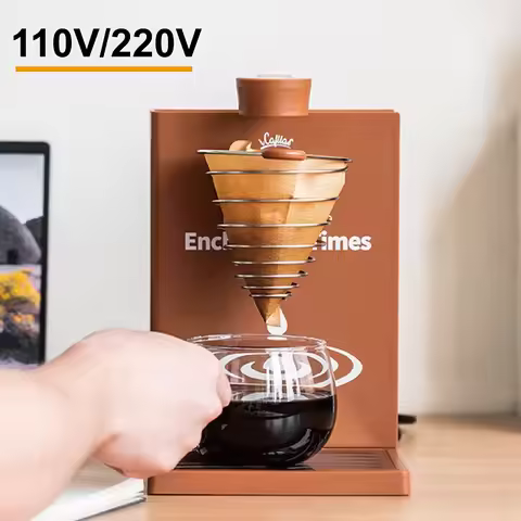 400W Book Shaped Electric Pour over Coffee Machine 300ml Foldable 7 Holes Drip Coffee Maker for Home
