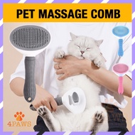 4PAWS Pet Comb Cat Comb Grooming Dog Comb Grooming Hair Fur Removal Sikat Kucing Brush Deshedding 宠物