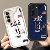 For Infinix Hot 60i 60 Pro Plus Pro+ X6885 X6886 x6726 x6728 TPU Number 4 6 Basketball Soft Angel Ey