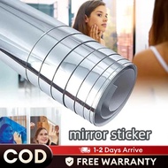 Large Mirror Wall sticker Roll DIY Decoration Bathroom Room Adhesive 50*200cm Glass sticker/ Home Gl