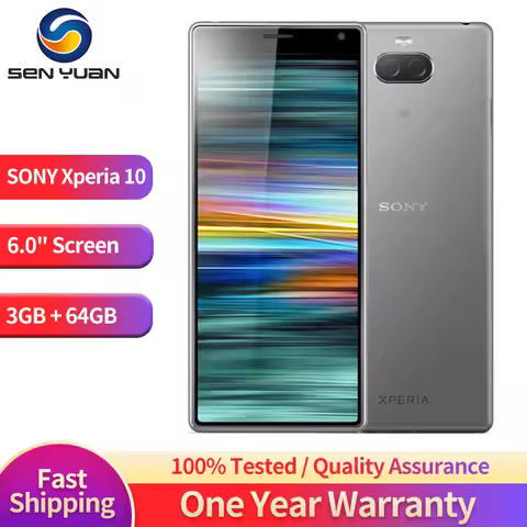 Sony Xperia 10 I3113 i4113 Smartphone 4G LTE 6.0" Octa Core 3GB RAM 64GB ROM 13MP+5MP Cameras sony x