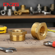 Brass BSP Reducer Bushing 1/8 1/4 3/8 1/2 3/4 G1 Male to Female Thread Pipe Connector for Fuel, Wate