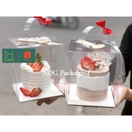 MICA BOX 13x13x13cm - Transparent Mica Box for Cakes