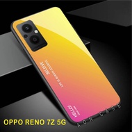 OPPO RENO 7 Z - SoftCase Glass Kaca - [ A27 ] - Pelindung Handphone Hp OPPO RENO 7 Z - Casing Hp OPP