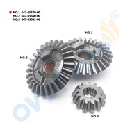 647-45560 OUTBOARD GEAR Kit 647-45570 647-45560 647-45551 For Yamaha Outboard Motor 6HP 8HP 3pcs/kit