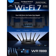 Cudy WR11000 📶 Wi-Fi 7  ✔ Tri-Band WiFi 7 BE11000 Router  ✔ 6-Stream 10 Gbps  ✔ 4 × 2.5G Ports, Up t